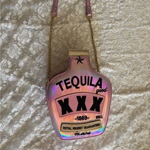 Iridescent Tequila Bottle Bag